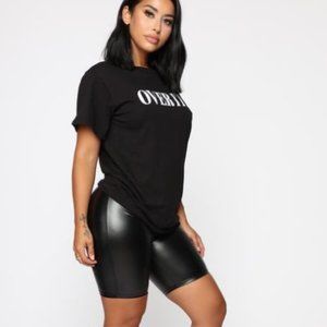 Fashion Nova Black Rough Rider Biker Shorts